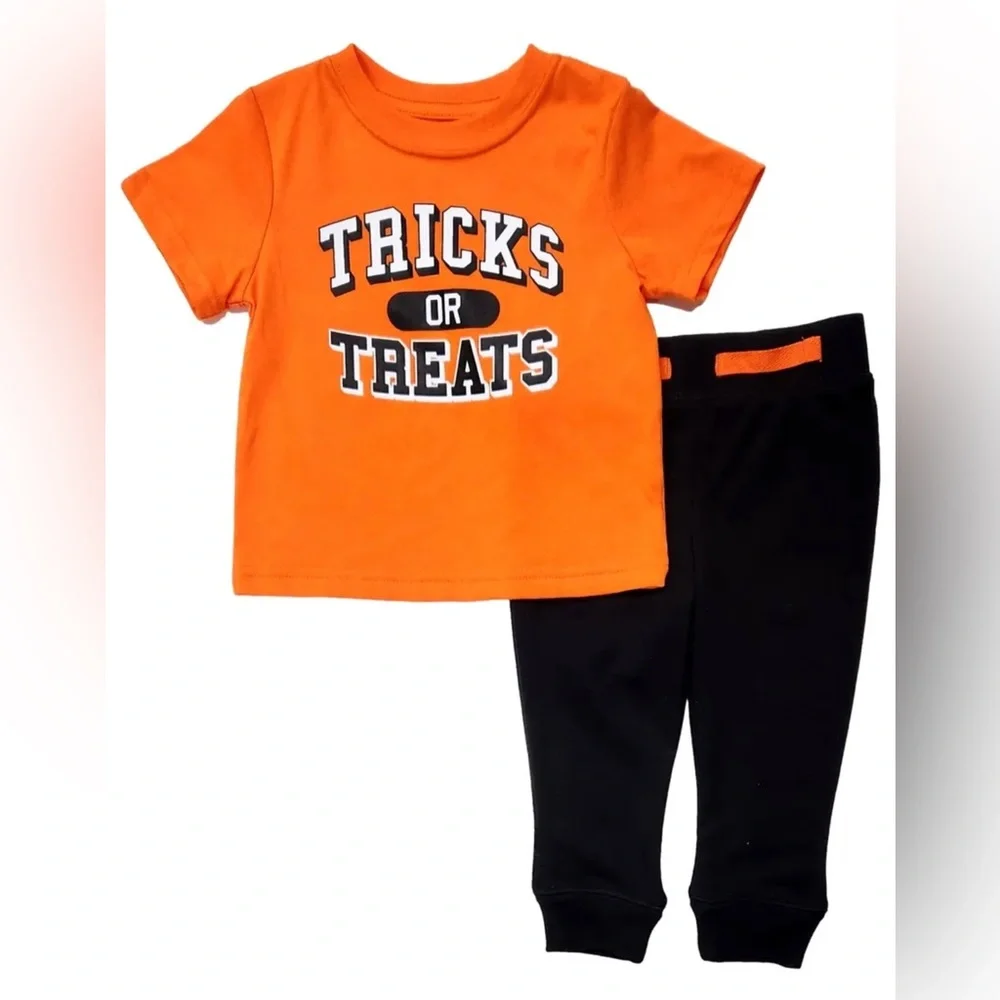 Tricks Or Treats Toddler 5T Halloween Shirt & Pants Set NWT